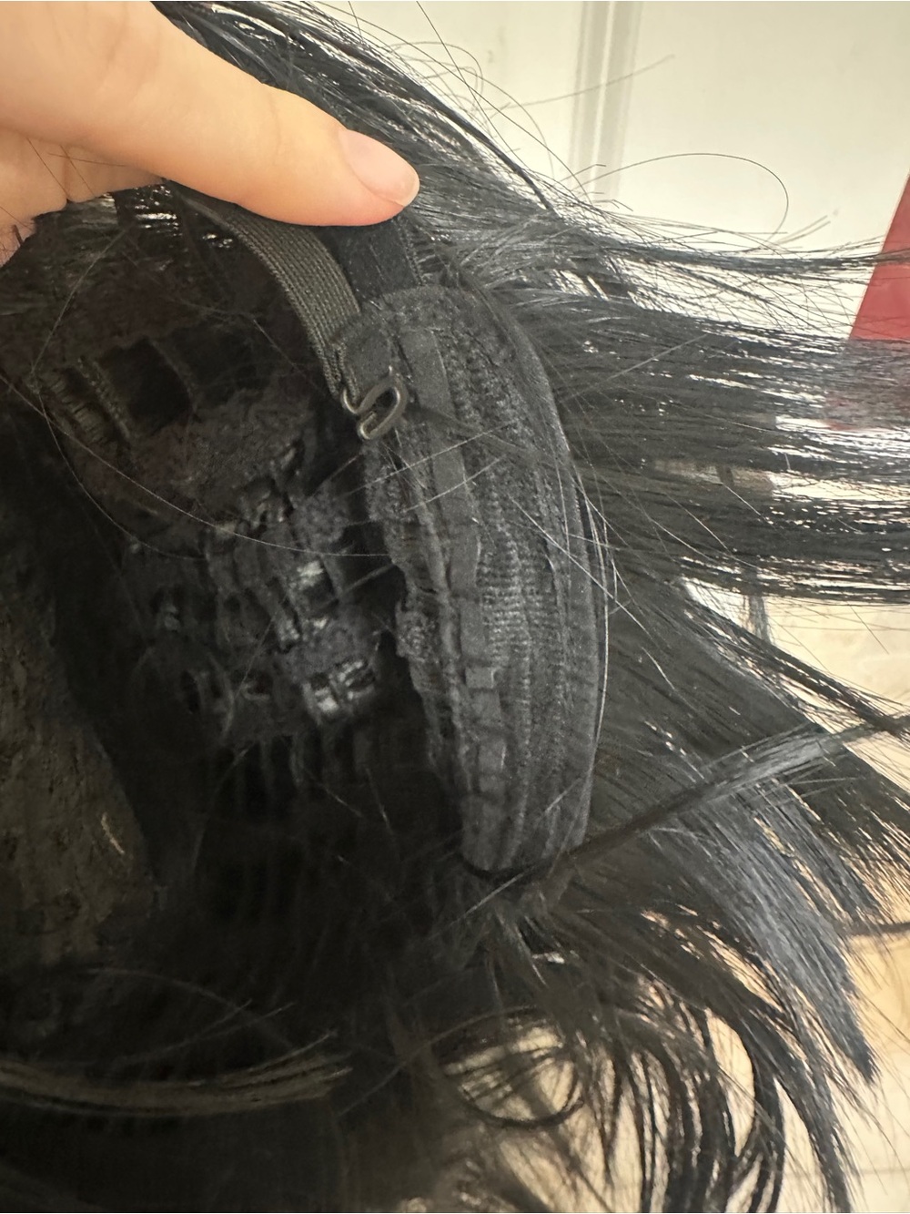 1of 5 Amazon Black Short Bob Wig with Bangs - Picture 5 of 6